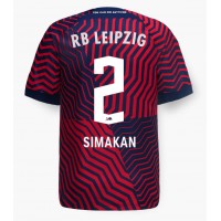 Dres RB Leipzig Mohamed Simakan #2 Preč 2023-24 Krátky Rukáv